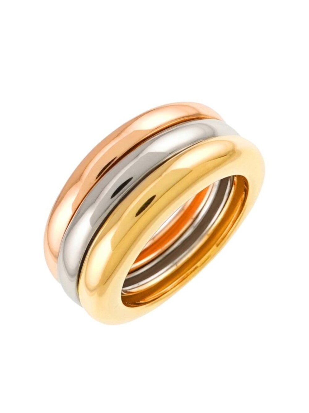 Cartier Mobilis 48 Ring 18K Yellow Gold Three